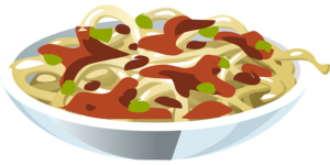 Spagetti bolognese | Kalorier Illustrasjon av spagetti