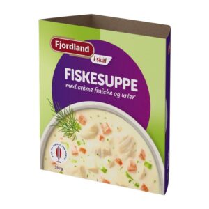 En boks Fjordland Fiskesuppe