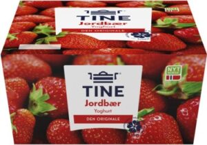 TINE Jordbær Yoghurt | Kalorier En pakke TINE Jordbær Yoghurt