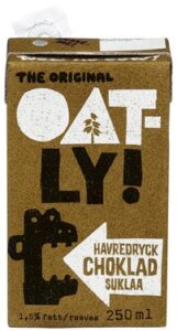 Oatly Havredrikk Sjokolade | Kalorier En boks Oatly Havredrikk Sjokolade
